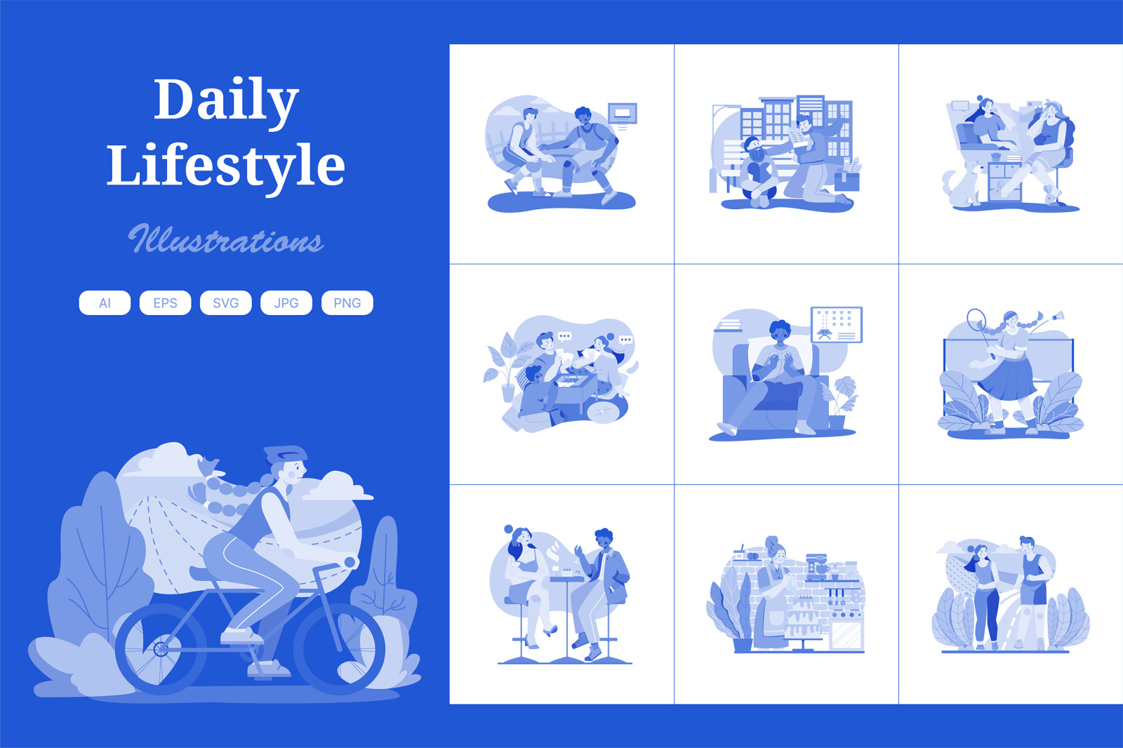 M507_Daily Lifestyle Illustration Pack