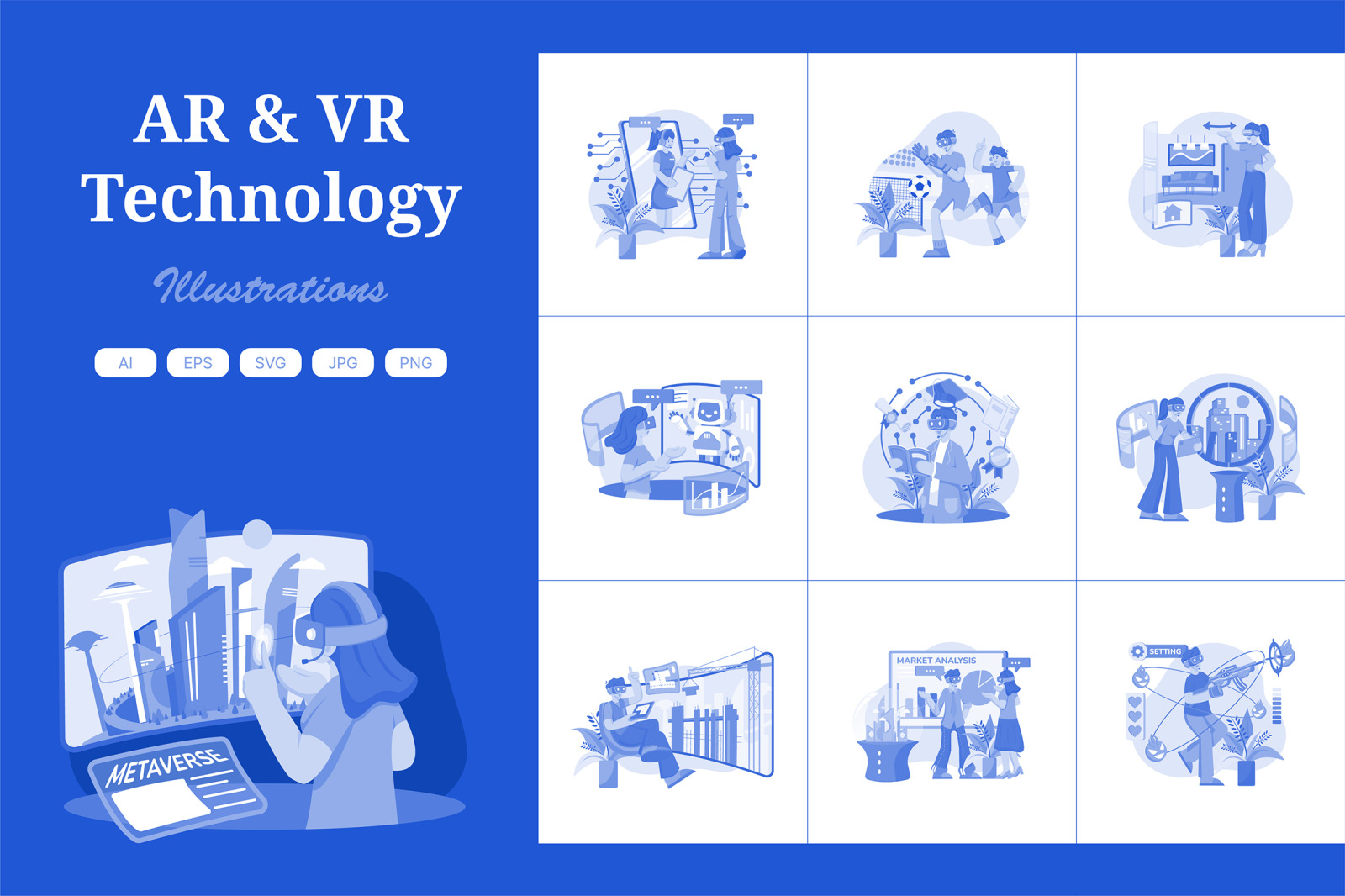 M506_AR-VR Technology Illustration Pack