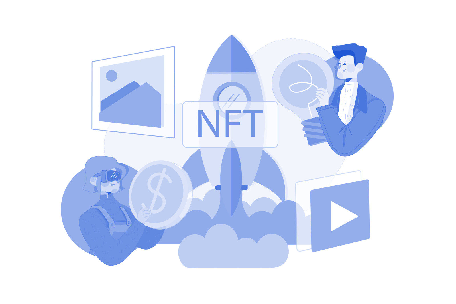 M505_NFT &amp; Crypto Illustration Pack