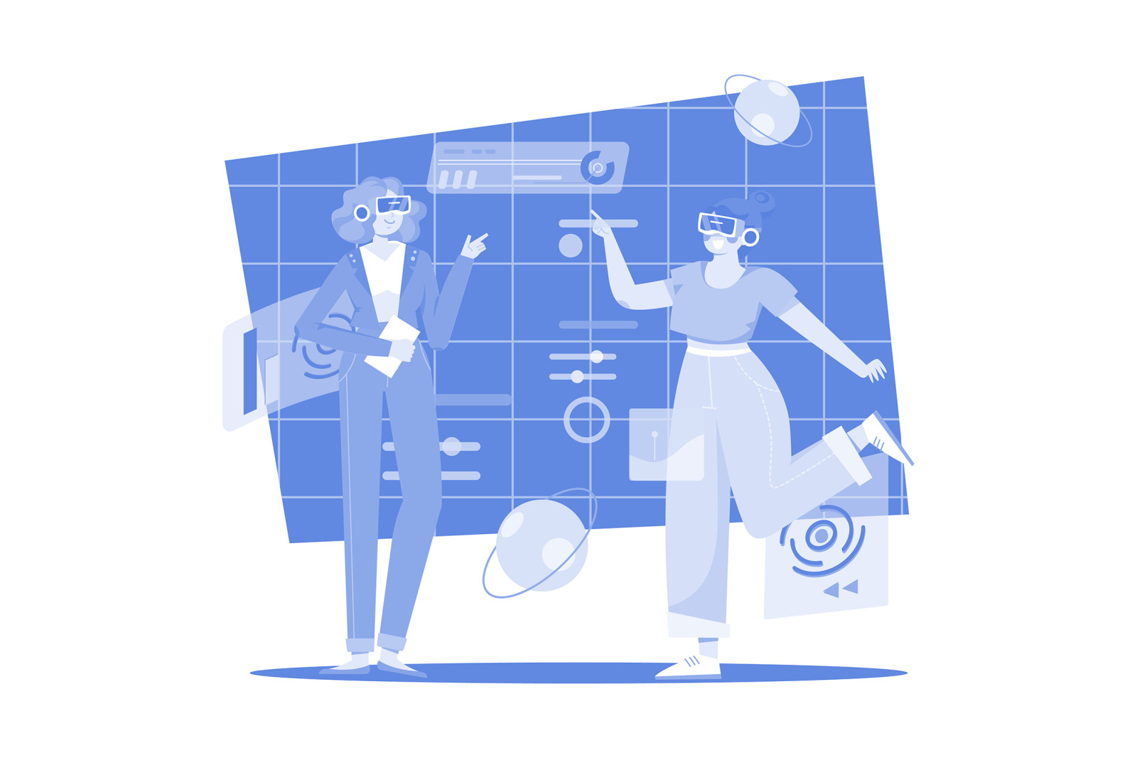 M504_Digital Metaverse Illustration Pack M504_Digital Metaverse Illustration Pack