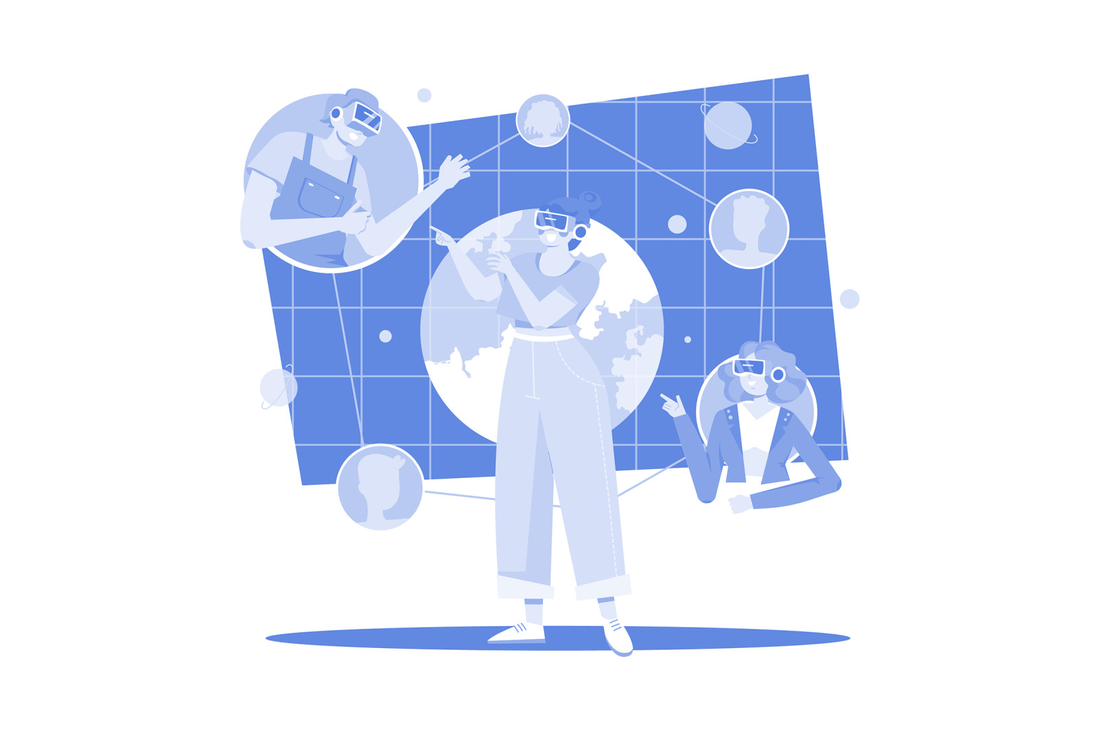 M504_Digital Metaverse Illustration Pack M504_Digital Metaverse Illustration Pack