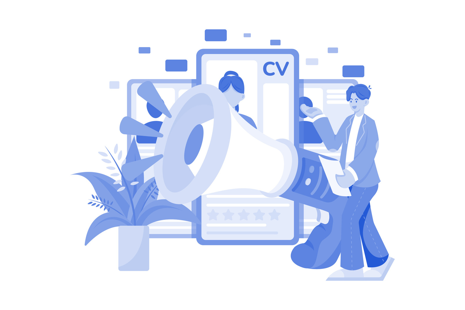 M502_Interview &amp; Hiring Illustration Pack