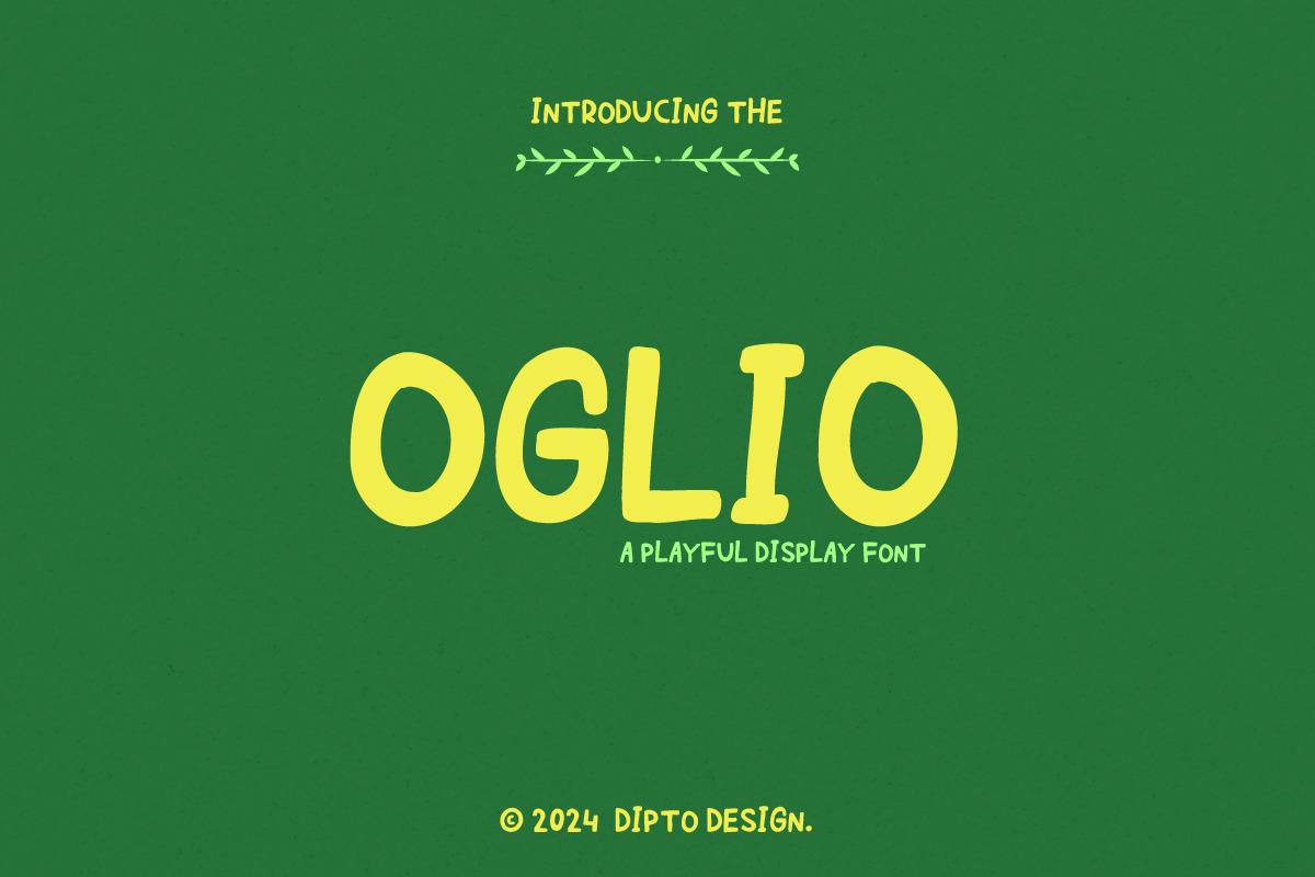 Oglio - A Playful Font