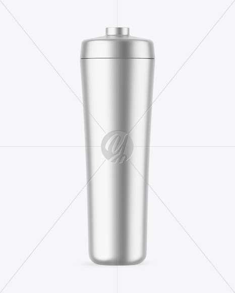 Matte Metallic Sport Bottle Mockup