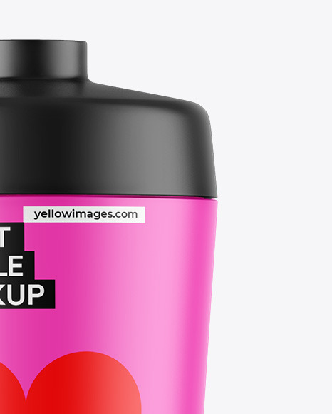 Matte Sport Bottle Mockup