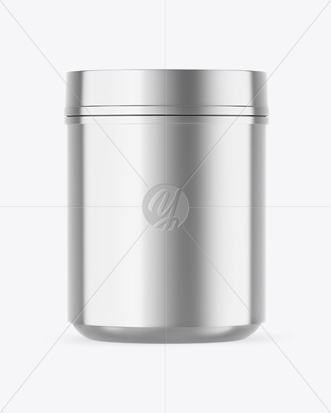 Metallic Protein Jar Mockup