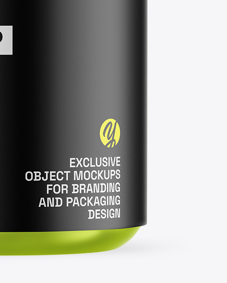 Metallic Protein Jar Mockup