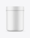 Matte Protein Jar Mockup Matte Protein Jar Mockup
