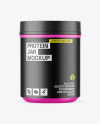 Matte Protein Jar Mockup Matte Protein Jar Mockup