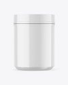 Glossy Protein Jar Mockup