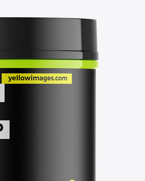 Glossy Protein Jar Mockup