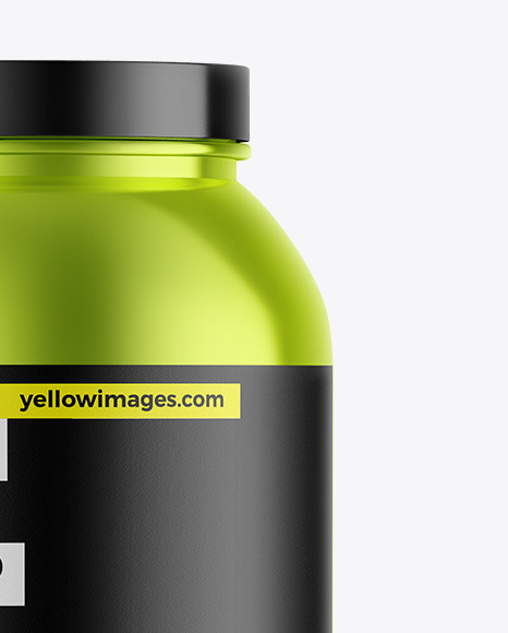 Metallic Protein Jar Mockup