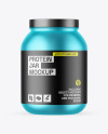 Matte Metallic Protein Jar Mockup