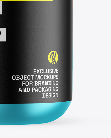 Matte Metallic Protein Jar Mockup