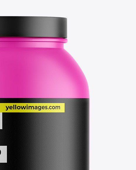 Matte Protein Jar Mockup Matte Protein Jar Mockup