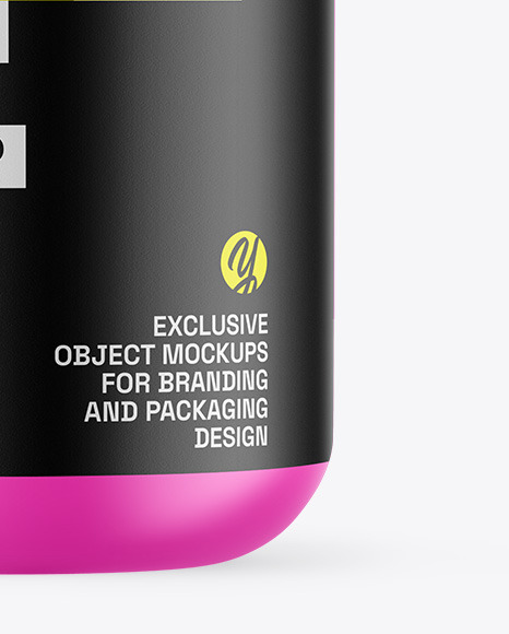 Matte Protein Jar Mockup Matte Protein Jar Mockup