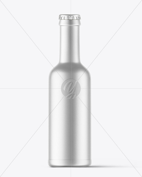 Metallic Beverage Bottle Mockup