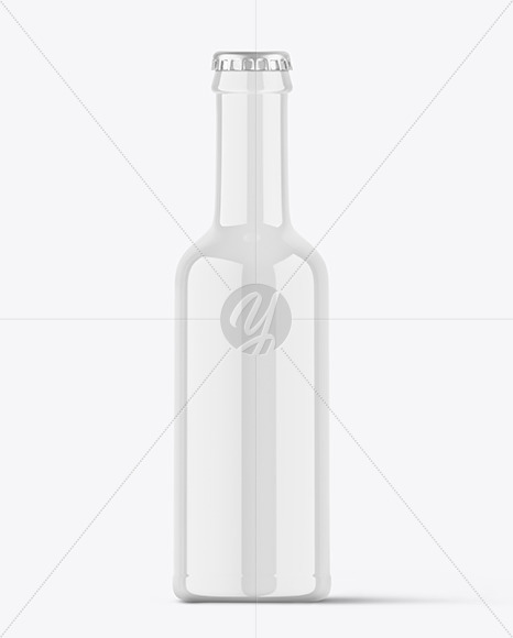 Glossy Beverage Bottle Mockup