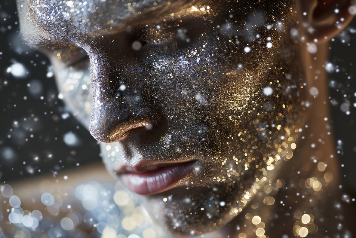Sparkling faces Sparkling faces