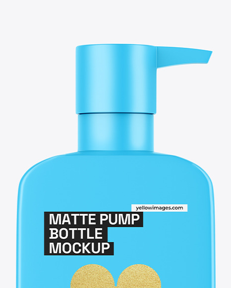 Matte Pump Bottle Mockup