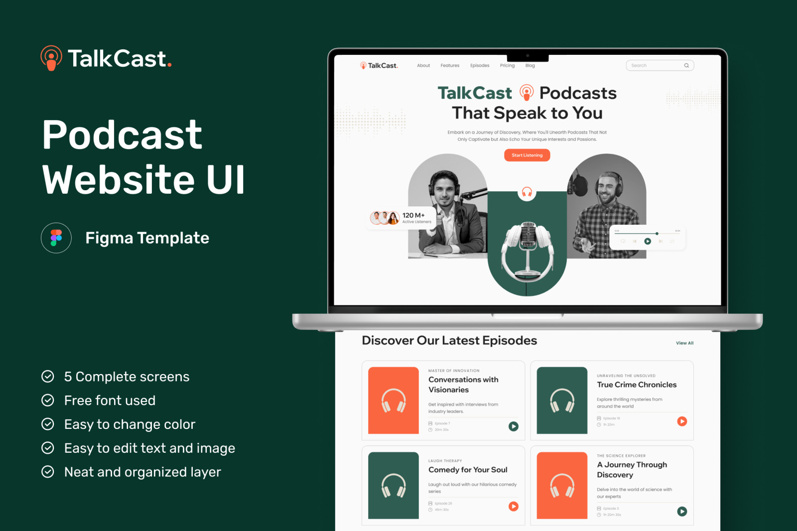 TalkCast - Podcast Website