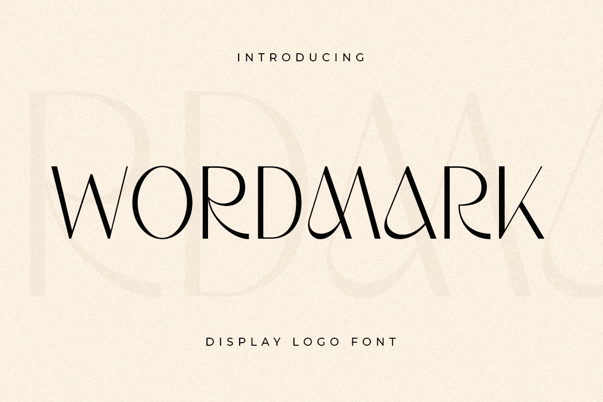 Wordmark - Display Logo Font