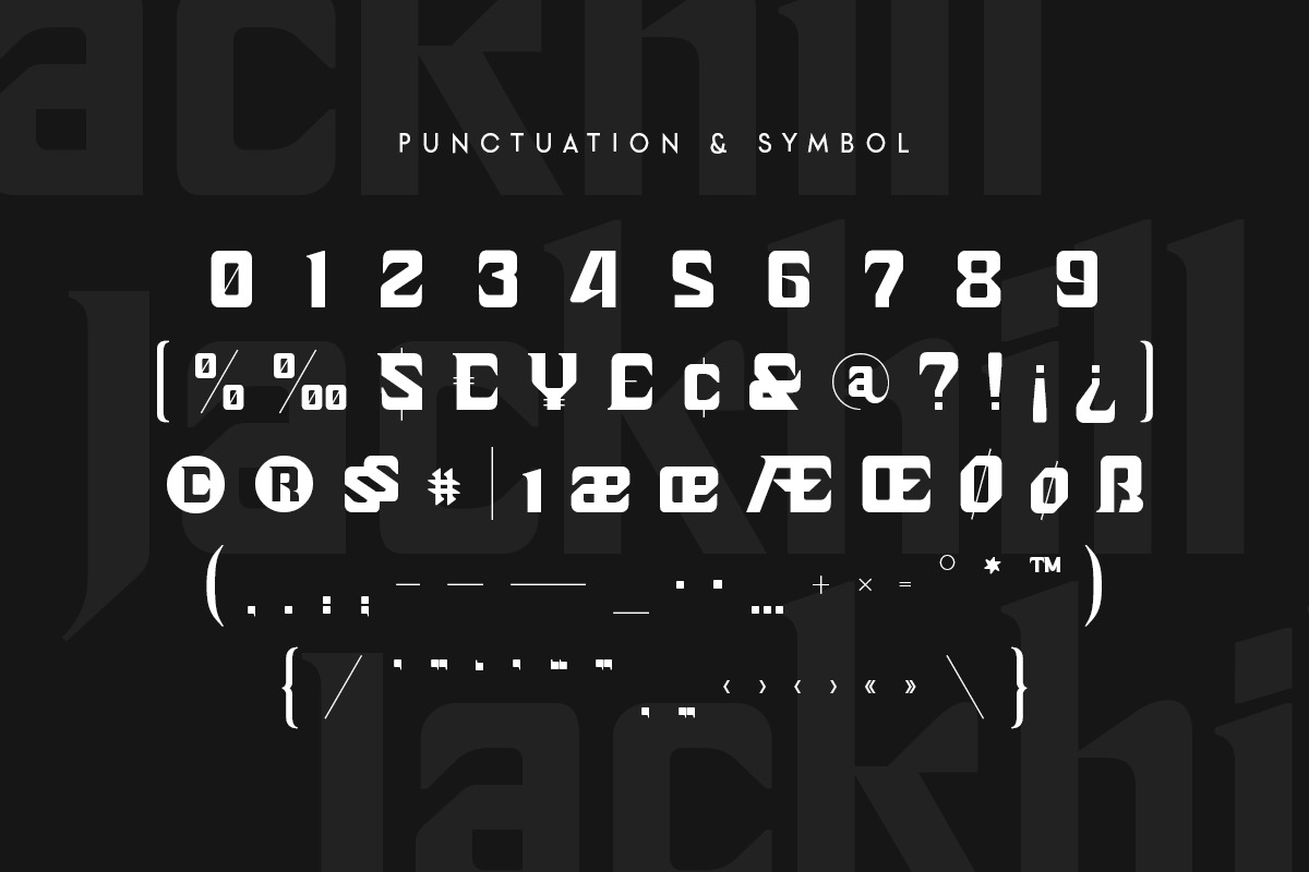 Jackhill - Unique Display Sans Serif Jackhill - Unique Display Sans Serif