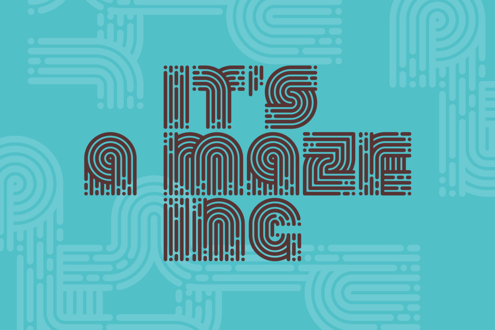 Stripy Matey - Geometric Font