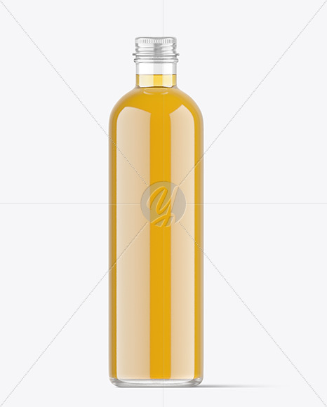 Apple Juice Glass Bottle Mockup