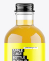Apple Juice Glass Bottle Mockup Apple Juice Glass Bottle Mockup