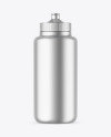 Matte Metallic Sport Bottle Mockup