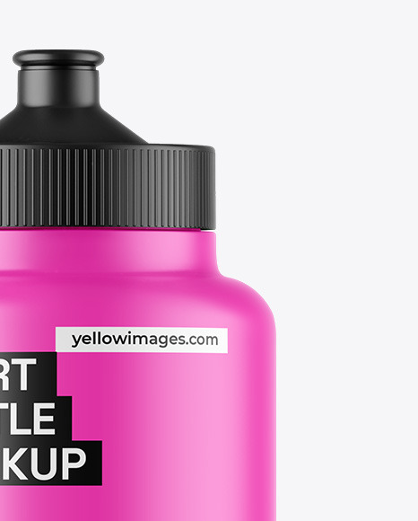 Matte Sport Bottle Mockup