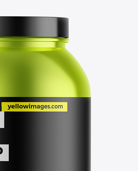 Metallic Protein Jar Mockup