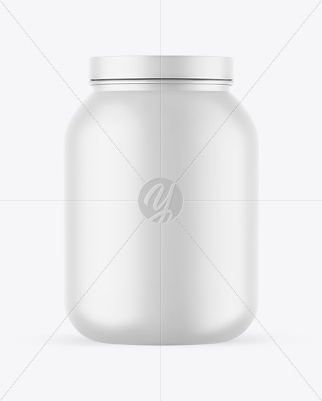 Matte Protein Jar Mockup