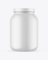 Matte Protein Jar Mockup