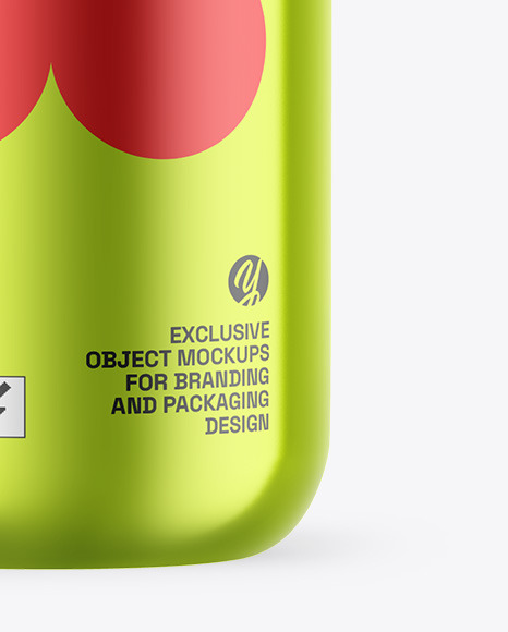 Metallic Sport Bottle Mockup