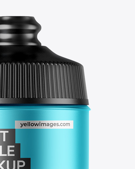 Matte Metallic Sport Bottle Mockup