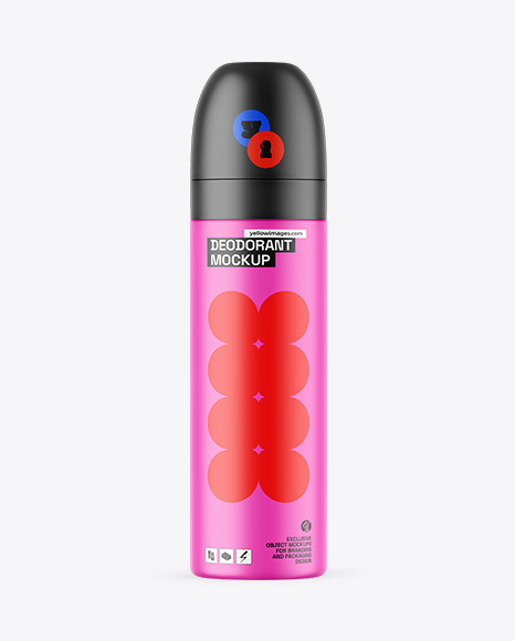 Matte Deodorant Mockup - Matte bottle mockup