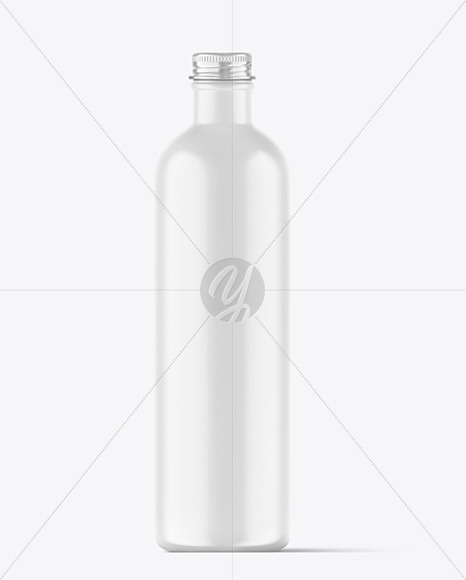 Matte Bottle with Metal Screw Cap Mockup