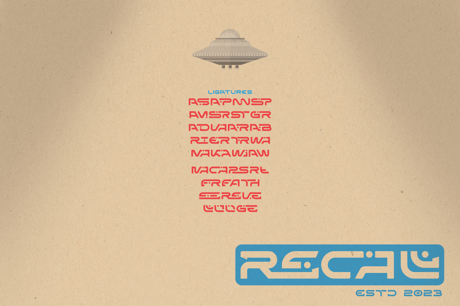 Dena A Futuristic Typeface Dena A Futuristic Typeface