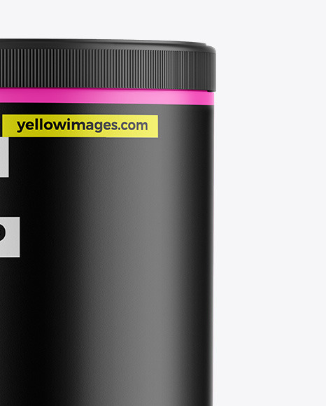 Matte Protein Jar Mockup Matte Protein Jar Mockup