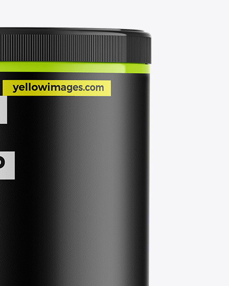 Glossy Protein Jar Mockup