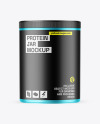 Matte Metallic Protein Jar Mockup