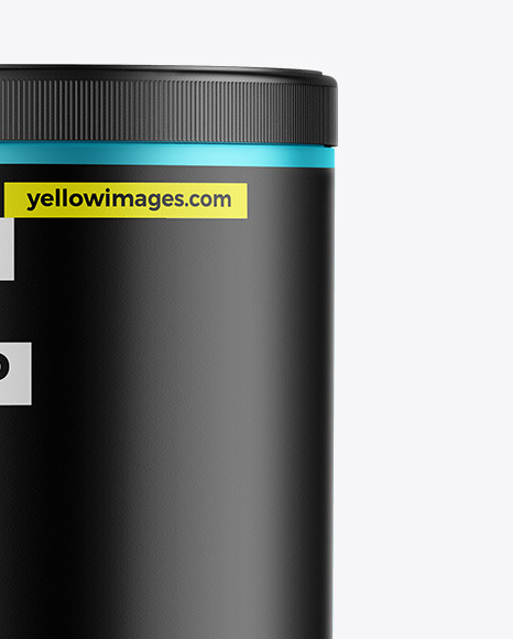 Matte Metallic Protein Jar Mockup