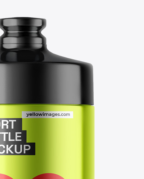 Metallic Sport Bottle Mockup Metallic Sport Bottle Mockup