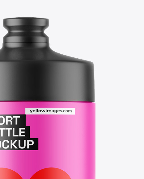 Matte Sport Bottle Mockup