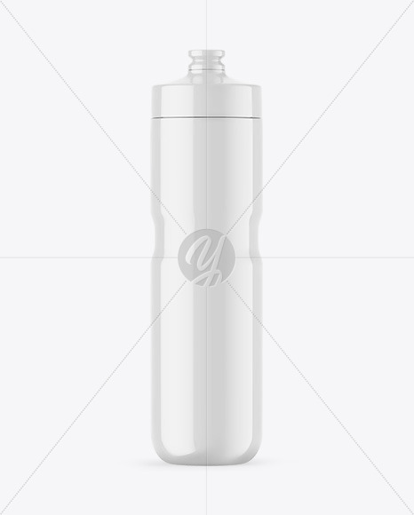 Glossy Sport Bottle Mockup