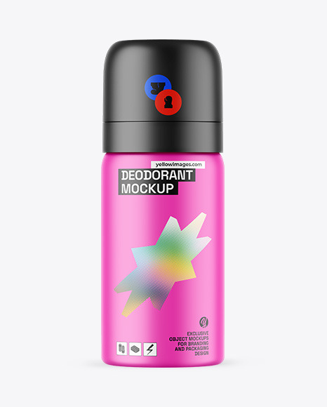 Matte Deodorant Mockup - Matte bottle mockup