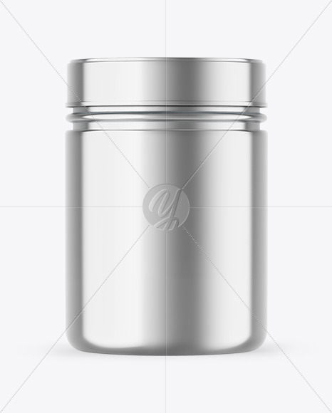 Metallic Protein Jar Mockup