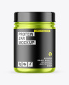 Metallic Protein Jar Mockup